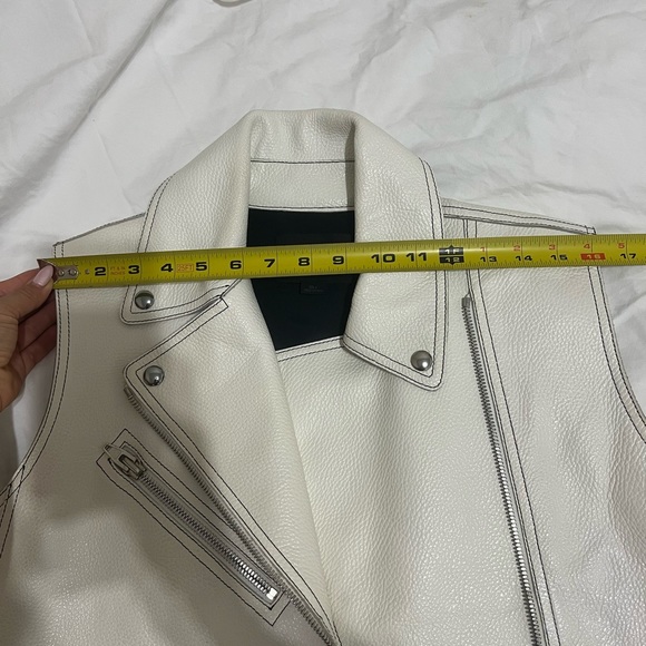 COPY - Alexander Wang Cellophane White Leather Vest - Picture 8 of 11
